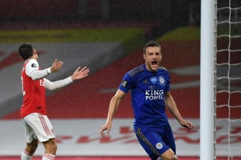 Arsenal Vs Leicester, Kesabaran Vardy dkk Berujung Kelayakan Raih Poin