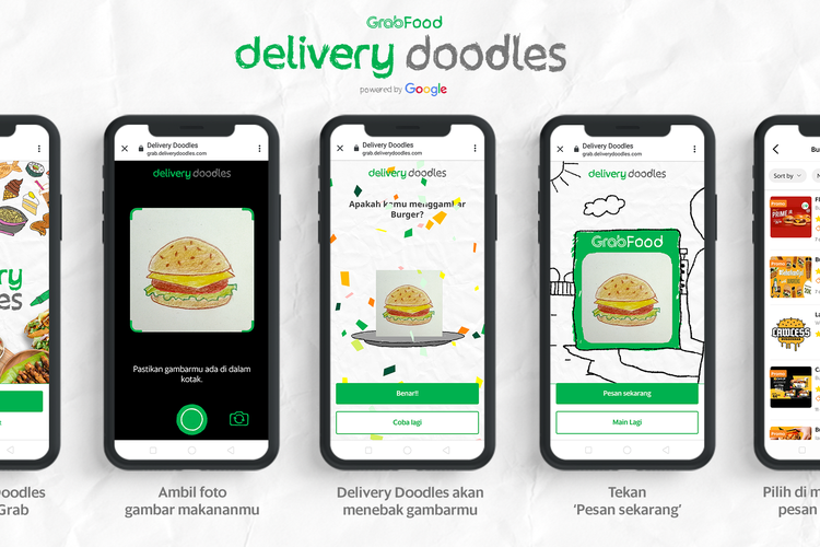 Inovasi Grab, Gambar Doodle Dapat Diubah Jadi Makanan Sesungguhnya