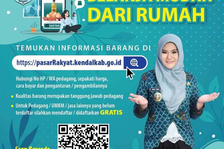 Aplikasi pasarRayat. KOMPAS.COM/DOK. DISKOMINFO KENDAL