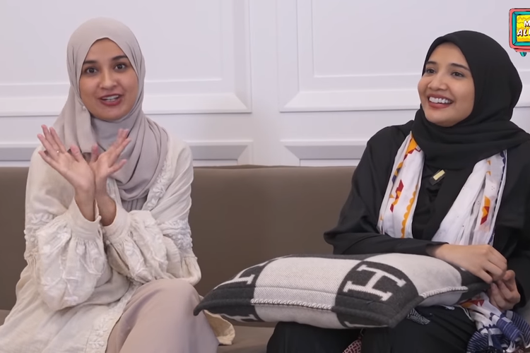 Zaskia Sungkar dan Shireen Sungkar saat menjadi bintang tamu di konten YouTube Maia Estianty