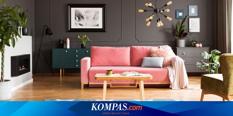6 Ide Dekorasi Ruang Tamu Berwarna Abu-Abu dan Pink
