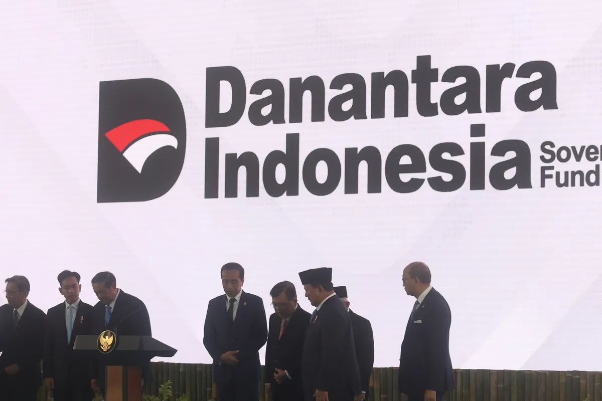 Peresmian Danantara oleh Presiden Prabowo Subianto di Istana Kepresidenan Jakarta, Senin (24/2/2025)