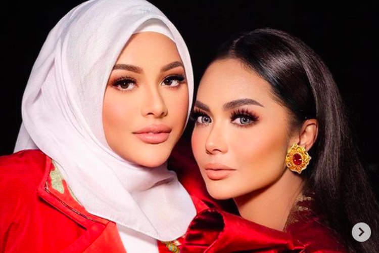 Tangkapan layar unggahan Instagram Aurel Hermansyah. Terlihat Aurel berfoto dengan Krisdayanti