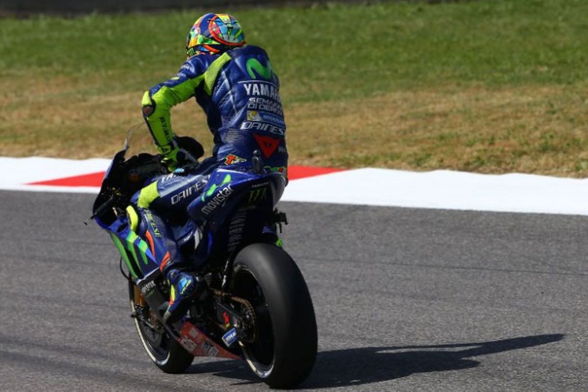 Rossi kesulitan di Mugello