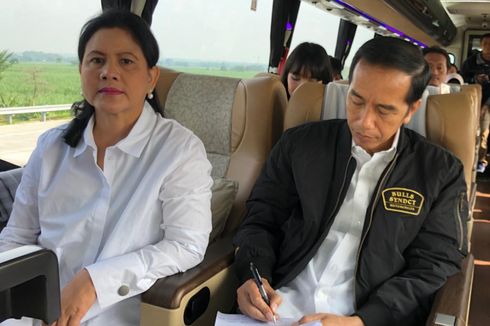 Jokowi dan Iriana Jajal Trans-Jawa dari Surabaya hingga Semarang Naik Bus Damri