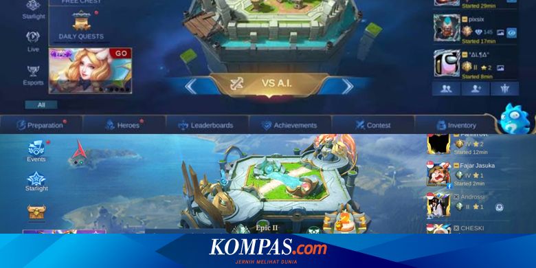 Cara Melihat Leaderboards Mobile Legends ML untuk Lihat Pemain