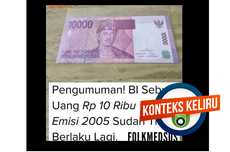 INFOGRAFIK: BI Luruskan Informasi Keliru Uang Kertas Rp 10.000 Tahun Emisi 2005