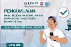 Pengumuman Hasil SNMPTN 2021: Cek di Link Utama dan 28 Link Mirror Ini