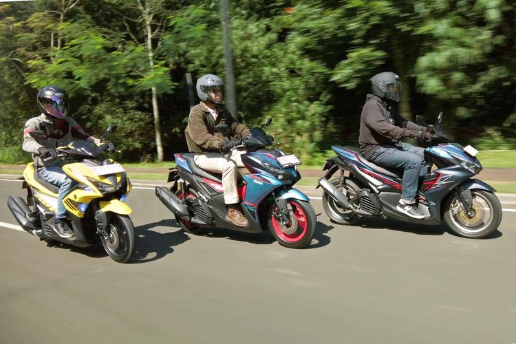 TIga generasi Yamaha Aerox 155