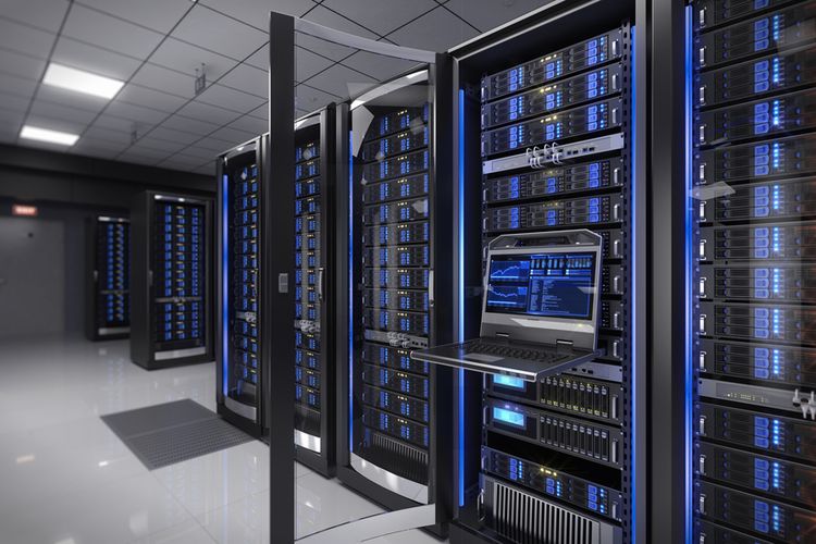 Ilustrasi perusahaan data center (Pusat Data)