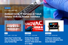 [POPULER SAINS] Antibodi Covid-19 Bertahan di Tubuh 10 Bulan | BPOM Beri Izin Vaksin Sinovac untuk Anak 6-11 Tahun