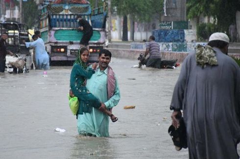 Hujan Lebat 3 Hari, Hampir 50 Orang di Pakistan Tewas 