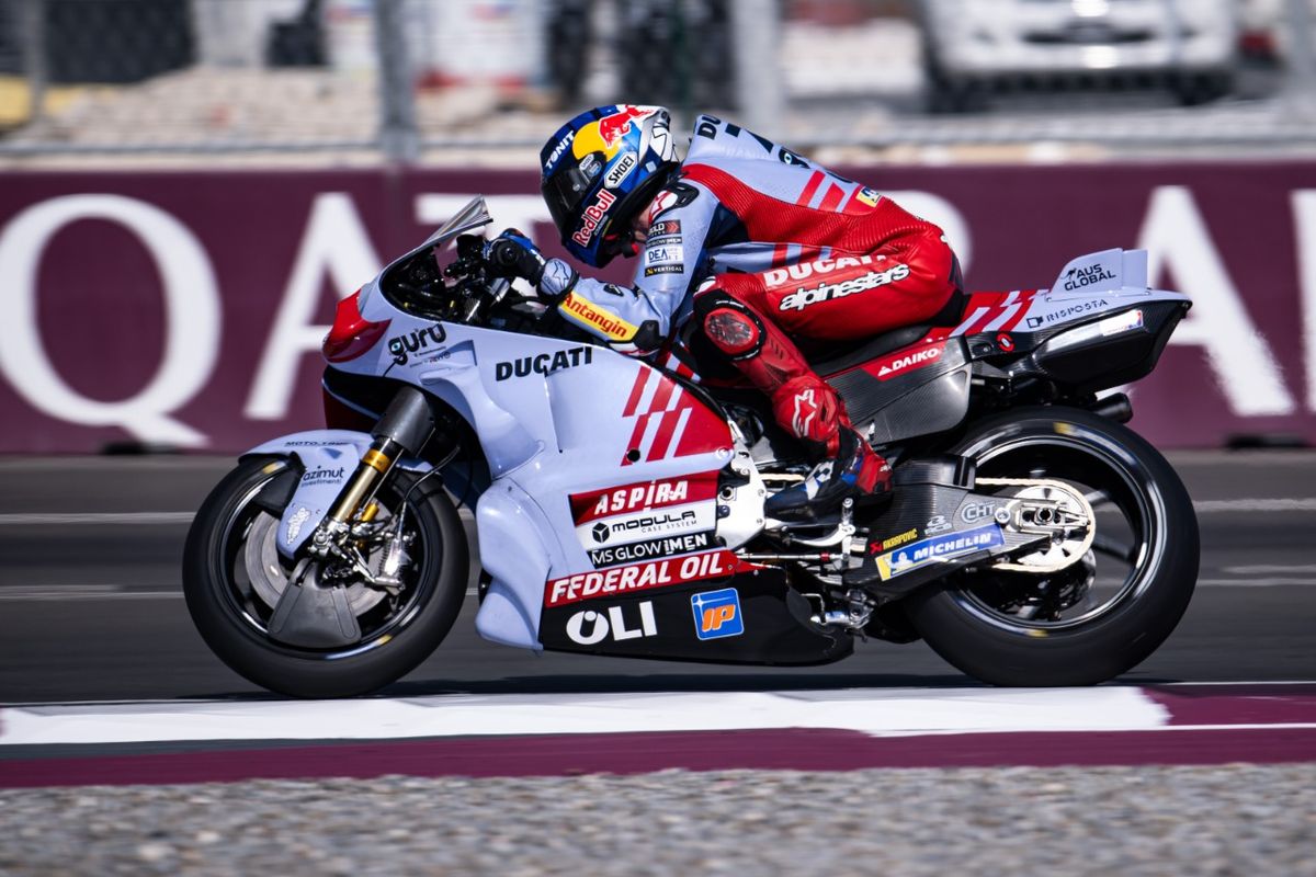 Alex Marquez saat berlaga pada MotoGP Qatar 2024