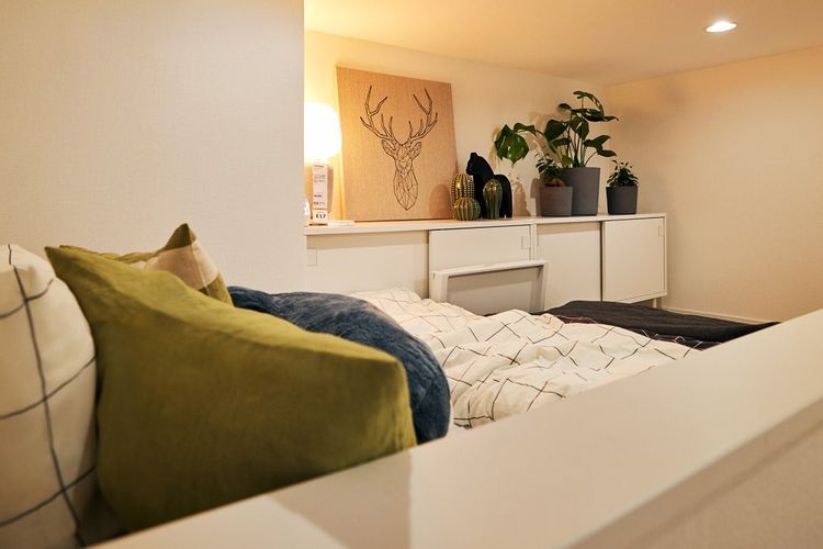 Tempat tidur apartemen mini yang disewakan IKEA Jepang