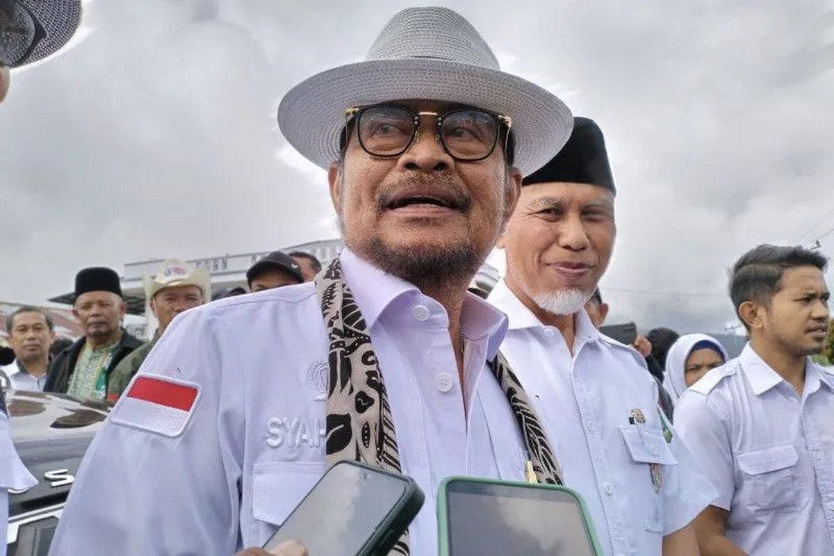 Menteri Pertanian Syahrul Yasin Limpo saat berkunjung ke Kabupaten Solok, Rabu, (14/6/2023)