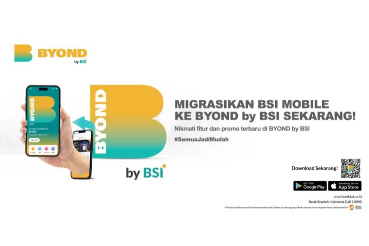 Dengan BYOND by BSI, nasabah dapat mengakses layanan yang memenuhi kebutuhan sosial, finansial, dan spiritual dalam satu platform. 