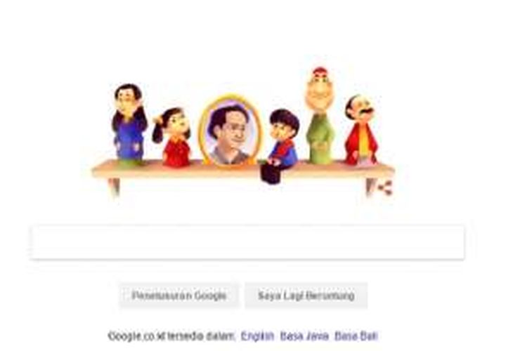 Google rayakan hari lahir Suyadi alias Pak Raden dengan doodle.