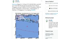 Gempa Terkini: Gempa Jember M 5,3, Guncang Selatan Jawa Timur hingga Bali