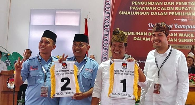 Nomor Urut Pasangan Calon Pilkada Simalungun 2024