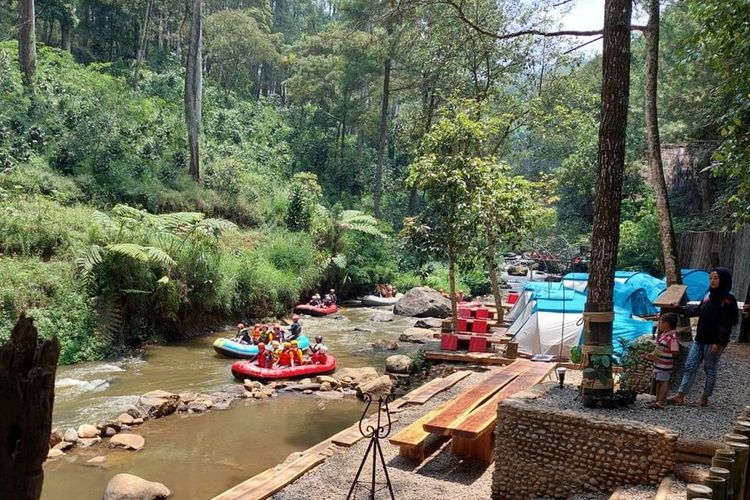 Pineus Tilu Riverside Camping, Pengalengan, Kabupaten Bandung, Jawa Barat DOK. Instagram.com/pineustilu
