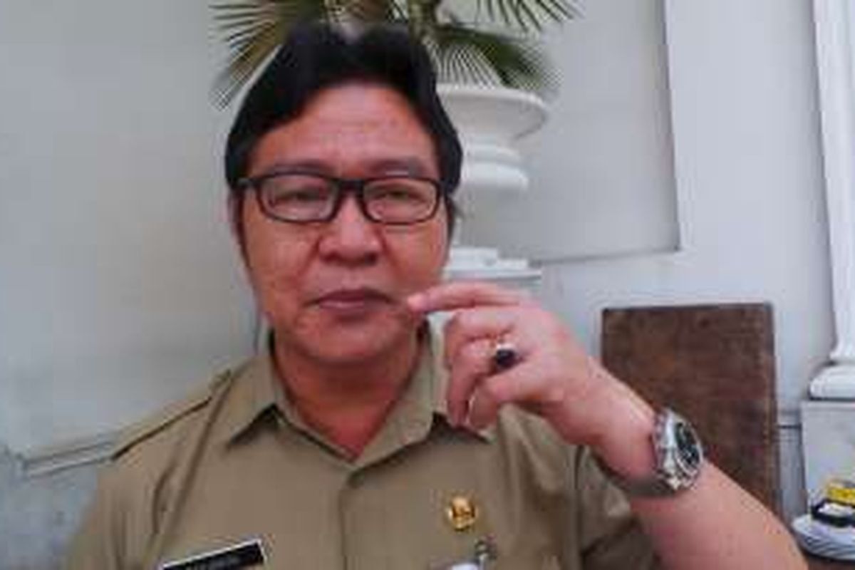 Kepala Dinas Kelautan, Pertanian, dan Ketahanan Pangan (DKPKP) DKI Jakarta, Darjamuni, di Balai Kota DKI Jakarta, Selasa (25/10/2016).