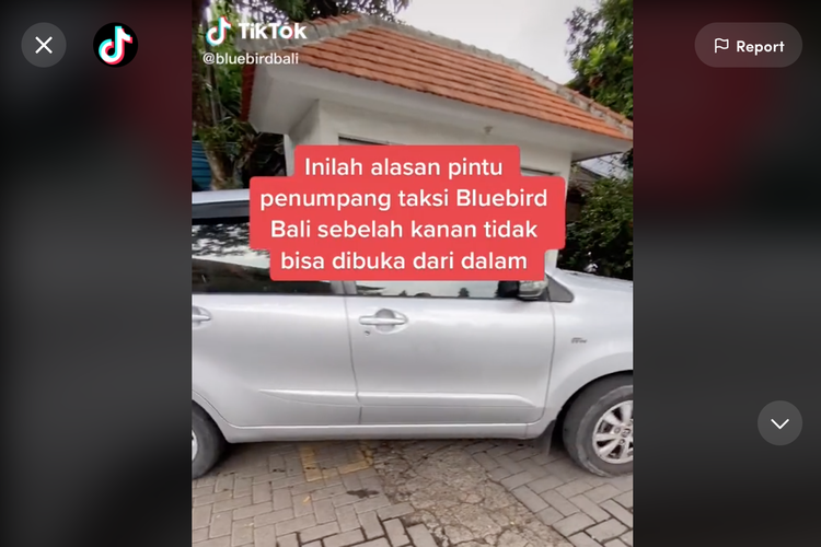 Pintu taksi Bluebird di Bali tidak bisa dibuka dari sebelah kanan