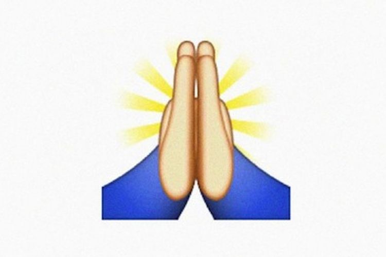 Emoji Dua Telapak Tangan Menempel, Berdoa atau "Tos High Five"?