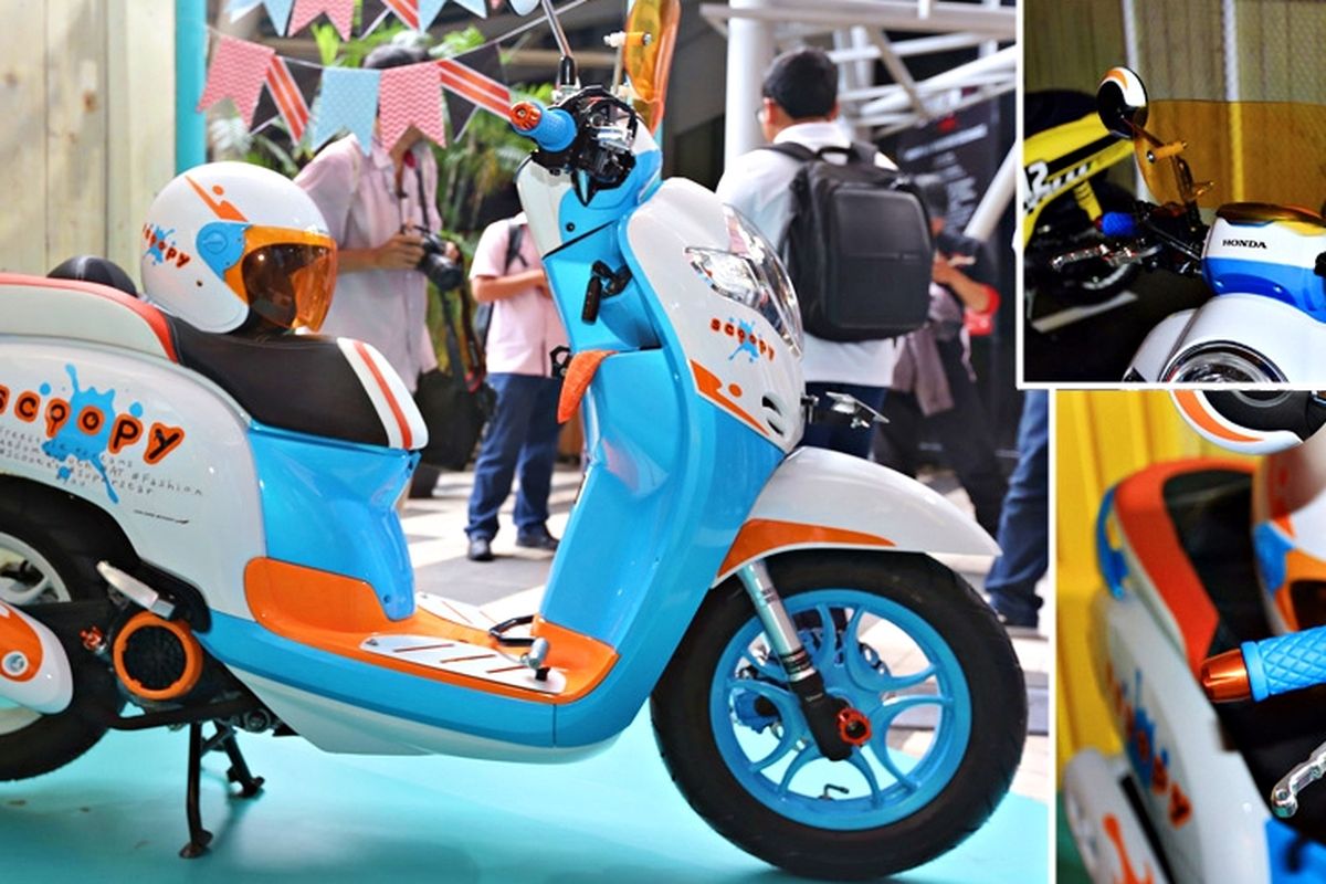 Modifikasi New Honda Scoopy Playful