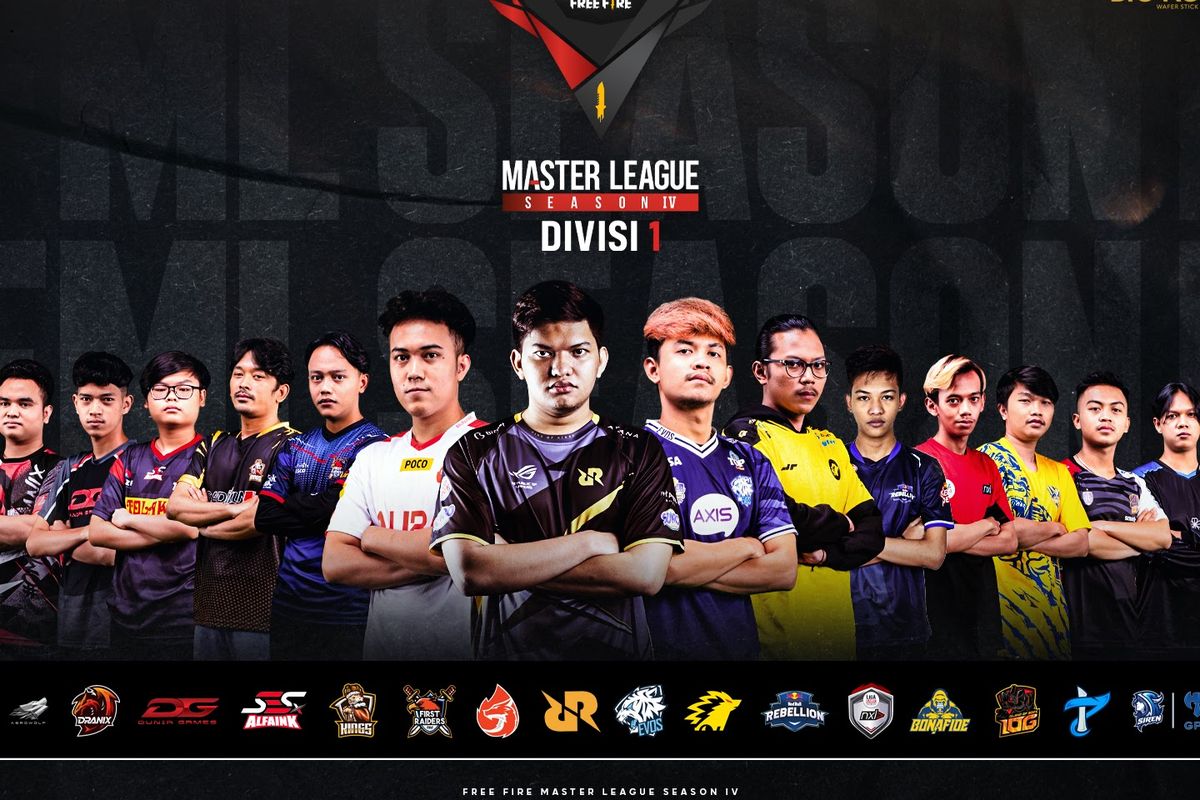 Poster Free Fire Master League (FFML) Season IV Divisi 1.