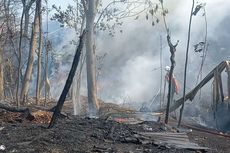 Setelah Sampah, Giliran Gudang Rosok dan Kandang Sapi di TPA Jatibarang Semarang Terbakar