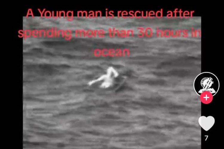 Seorang nelayan terombang-ambil 35 jam di laut lepas.