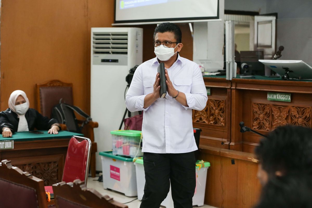 Terdakwa kasus pembunuhan berencana Brigadir Nofriansyah Yosua Hutabarat atau Brigadir J, Ferdy Sambo menjalani sidang di Pengadilan Negeri Jakarta Selatan, Selasa (20/12/2022). Jaksa Penuntut Umum menghadirkan seorang saksi ahli digital forensik dari Polri, Hery Priyanto.