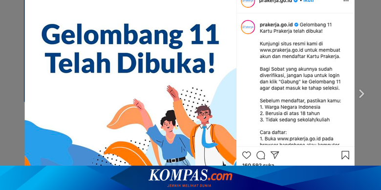 Berita Harian Cara Daftar Kartu Prakerja Terbaru Hari Ini Kompas Com