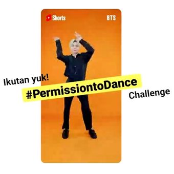#PermissiontoDance Challenge di YouTube Shorts.