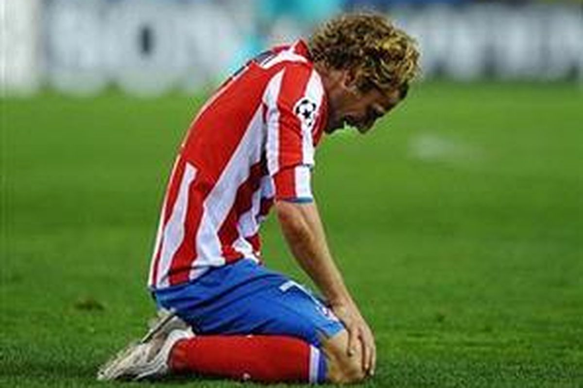 Striker Atletico Madrid, Diego Forlan.