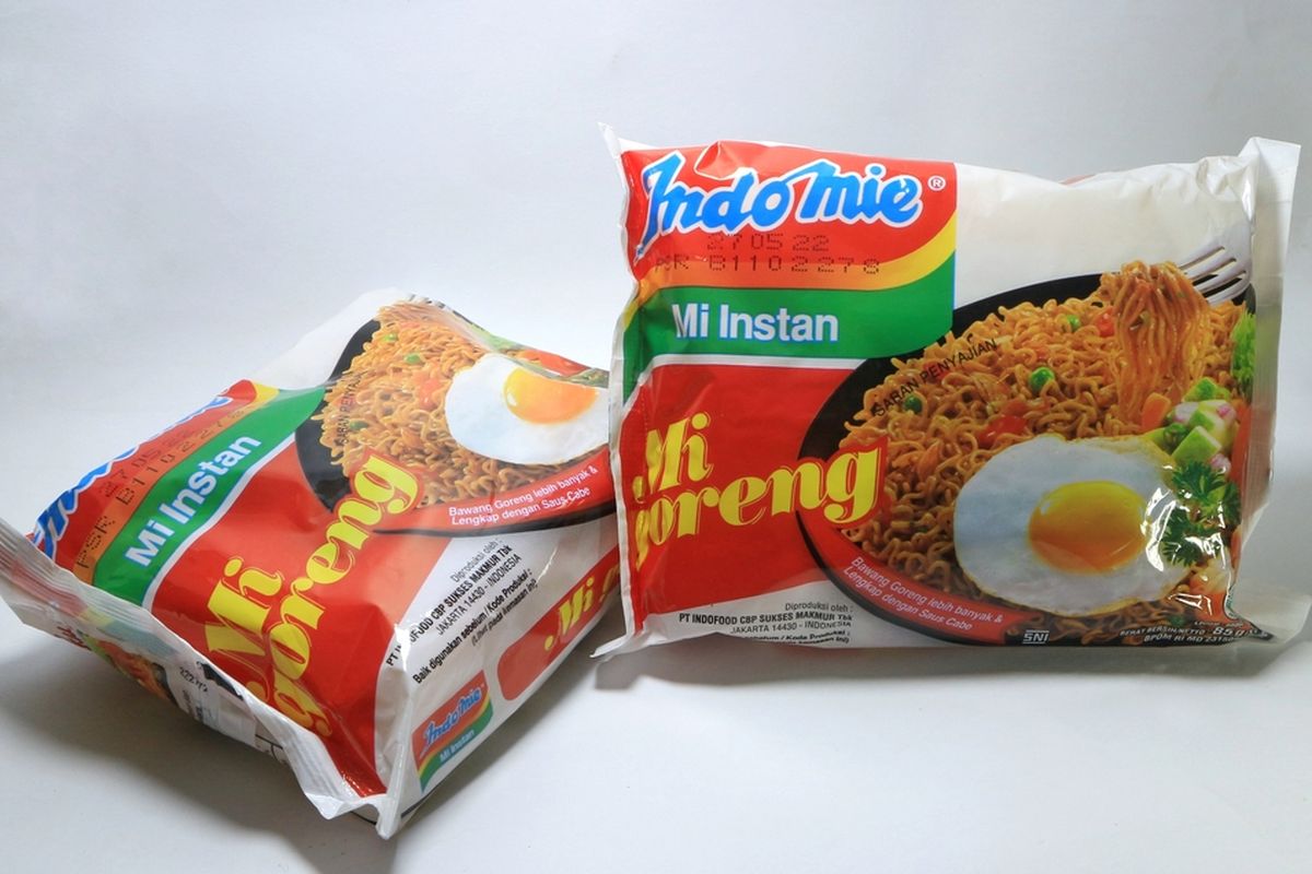 Ilustrasi Indomie Mi Goreng, mi instan terbaik dunia 2021 versi NY Magazine. 