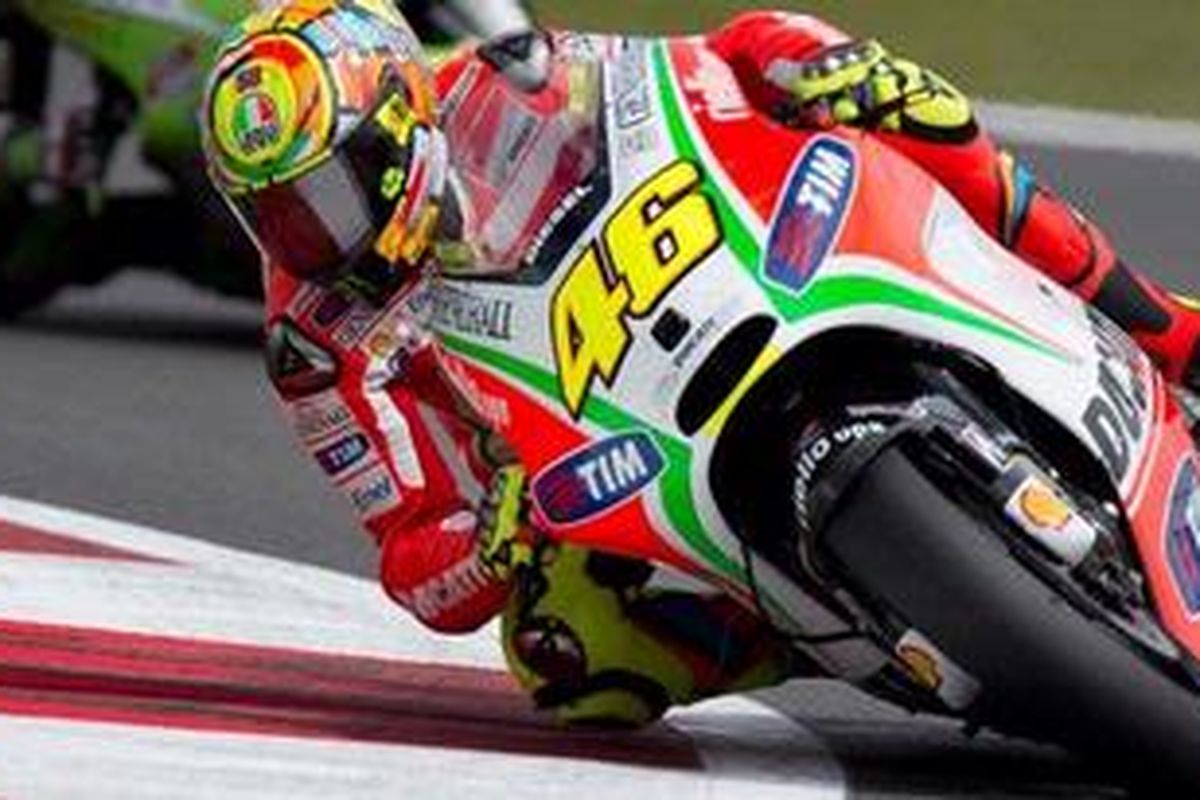 Pebalap Ducati, Valentino Rossi.
