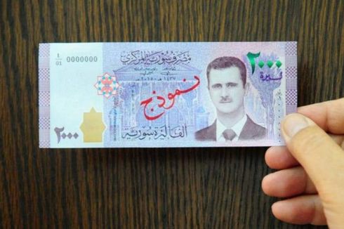 Pertama Kali Wajah Presiden Assad Hiasi Uang Kertas Baru Suriah