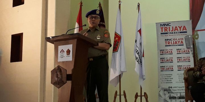 Ketua MPR RI Zulkifli Hasan dalam diskusi Quo Vadis Konstitusi Kita di Jakarta, Sabtu (4/8/2018). 