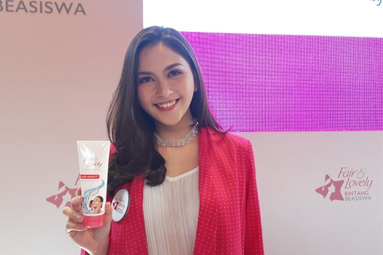 Jessica Milla menghadiri acara Press Confrence Fair & Lovely Bintang Beasiswa 2020, dikawasan Kebayoran Baru, Jakarta Selatan, Jumat (24/01/2020) 