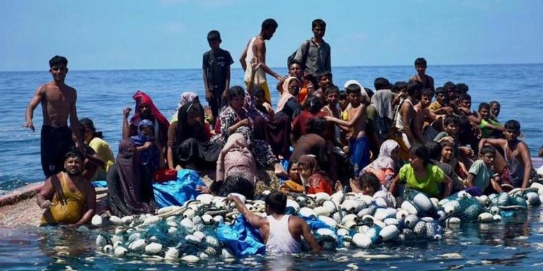 Kapal yang membawa pengungsi Rohingya itu ditemukan oleh nelayan setempat