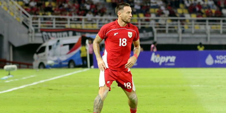 Pemain timnas Indonesia dan Persib Bandung Marc Klok.