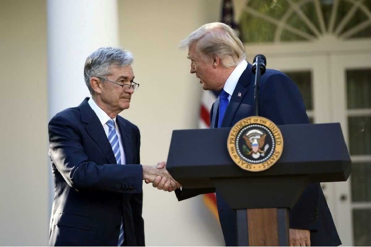  Jerome Jay Powell bersama Trump beberapa waktu lalu