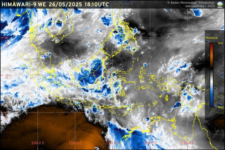 Beredar Citra Satelit Massa Udara Dingin dan Kering Dekati Indonesia, Apa Kata BMKG?