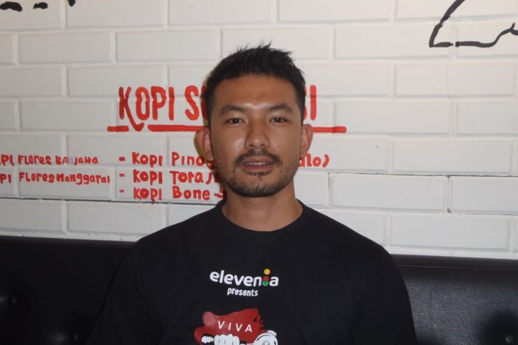 Rio Dewanto saat menghadiri acara peluncuran Viva Barista di sebuah tempat di Pondok Indah Mal, Jakarta Selatan, Kamis (29/3/2018).