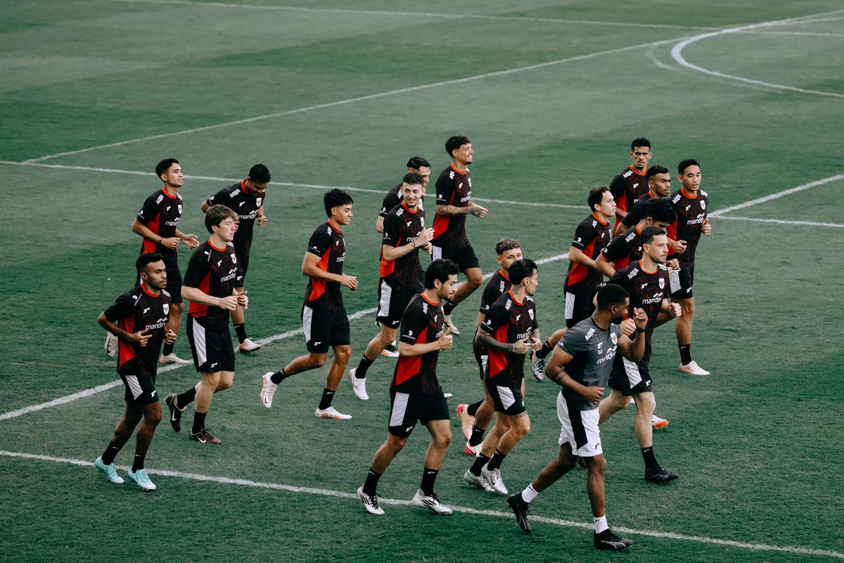 Jelang lanjutan putaran ketiga Kualifikasi Piala Dunia 2026 Zona Asia, pemain timnas Indonesia melakukan pemusatan latihan di Bali United Training Center, Pantai Purnama Gianyar mulai 26-31 Mei 2025.