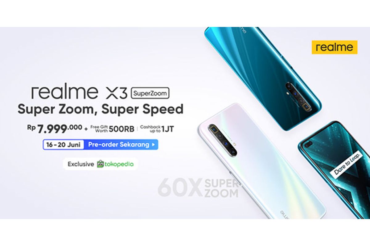 Ilustrasi realme X3SuperZoom.