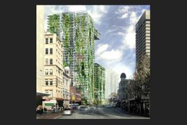 Setelah menyertakan 7600 tanaman dari 237 spesies berbeda pada salah satu dinding bangunan di Paris, kini Blanc membuat taman vertikal pada menara pencakar langit One Central Park di Sydney, Australia.