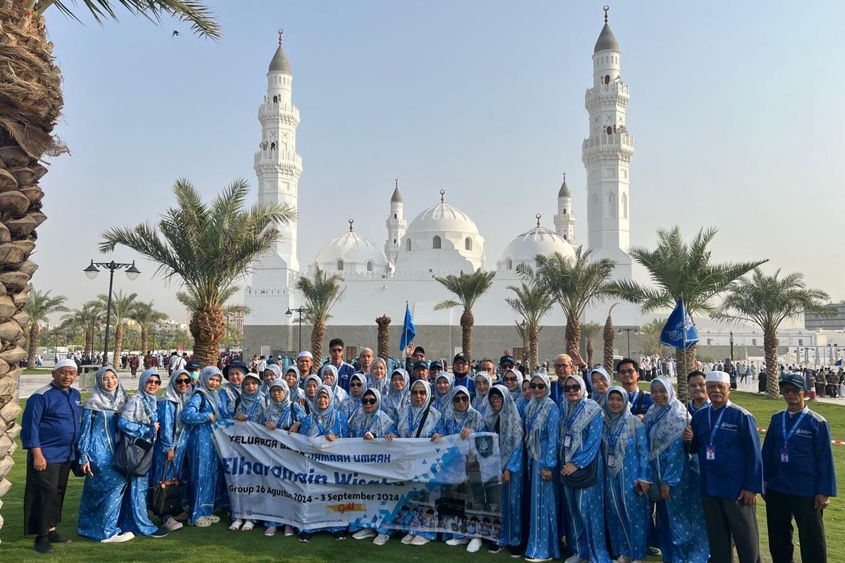 Elharamain Wisata memberangkatkan sedikitnya 8.000 jamaah ke Tanah Suci selama musim umrah 1446 Hijriah.