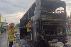 Bus PO Haryanto Terbakar, Diduga karena Masalah AC